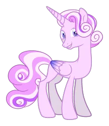 Size: 1172x1357 | Tagged: safe, artist:lanternik, derpibooru import, princess cadance, alicorn, pony, base used, grin, image, png, redesign, simple background, smiling, solo, transparent background