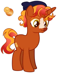 Size: 2539x3277 | Tagged: safe, artist:lanternik, derpibooru import, sunset shimmer, pony, unicorn, base used, beanie, hat, image, png, redesign, simple background, solo, transparent background