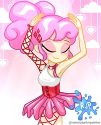 Size: 2015x2490 | Tagged: safe, artist:rjp.rammy, derpibooru import, oc, oc:bianca, equestria girls, clothes, eyes closed, eyeshadow, image, makeup, png, solo, tutu