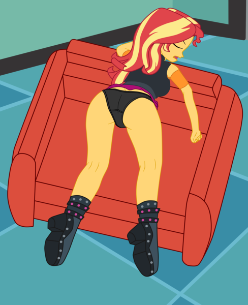 Size: 4126x5069 | Tagged: suggestive, artist:gmaplay, derpibooru import, principal abacus cinch, sunset shimmer, equestria girls, ass, bunset shimmer, butt, clothes, face down ass up, image, knocking, knockout, magic, magic aura, panchira, penetration, png, sex, solo, story included, unconscious, underwear