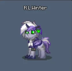 Size: 832x830 | Tagged: safe, artist:eight cat, derpibooru import, oc, oc:rankin lucas winter, oc:roltyas, alicorn, cyborg, cyborg pony, pony, comic:public using character, pony town, female, image, jpeg, mare