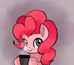 Size: 1200x1062 | Tagged: safe, artist:andromedasparkz, derpibooru import, pinkie pie, earth pony, pony, chocolate, female, food, hot chocolate, image, jpeg, solo