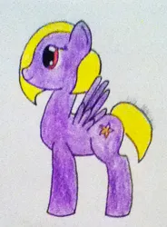 Size: 336x456 | Tagged: safe, artist:craftykenzie, derpibooru import, lily blossom, pegasus, pony, female, image, png, simple background, solo, traditional art, white background