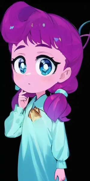 Size: 384x768 | Tagged: safe, derpibooru import, machine learning generated, lily longsocks, human, equestria girls, anime, black background, female, image, pinegraph, png, simple background, solo