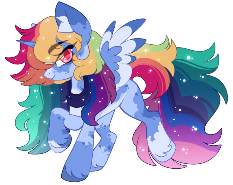 Size: 1393x1106 | Tagged: safe, artist:twilightpriincess, derpibooru import, oc, unofficial characters only, alicorn, pony, alicorn oc, female, horn, image, magical lesbian spawn, mare, offspring, parent:princess celestia, parent:rainbow dash, parents:dashlestia, png, simple background, solo, sparkles, transparent background, wings