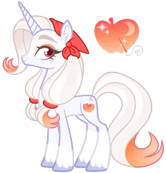 Size: 1071x1116 | Tagged: safe, artist:twilightpriincess, derpibooru import, oc, oc:vermillion delilah, unofficial characters only, pony, unicorn, image, magical lesbian spawn, offspring, parent:applejack, parent:rarity, parents:rarijack, png, pronouns, simple background, solo, transgender, transparent background