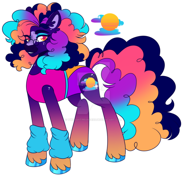 Size: 1280x1206 | Tagged: safe, artist:twilightpriincess, derpibooru import, oc, oc:synthwave, unofficial characters only, pony, clothes, deviantart watermark, female, glasses, image, leotard, mare, obtrusive watermark, png, simple background, solo, transparent background, watermark