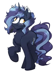 Size: 2256x2928 | Tagged: safe, artist:witchtaunter, derpibooru import, oc, oc:witching hour, unofficial characters only, pony, unicorn, derpibooru community collaboration, 2023 community collab, chest fluff, ear fluff, freckles, image, male, png, shoulder fluff, simple background, solo, stallion, stylus, transparent background, yellow eyes