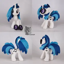 Size: 1000x1000 | Tagged: safe, artist:larsen toys, derpibooru import, vinyl scratch, original species, plush pony, pony, unicorn, craft, female, glasses, image, jpeg, mare, photo, plushie, solo