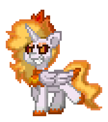 Size: 224x252 | Tagged: safe, derpibooru import, daybreaker, alicorn, pony, pony town, animated, female, gif, image, mare, pixel art, simple background, solo, transparent background, walk cycle, walking