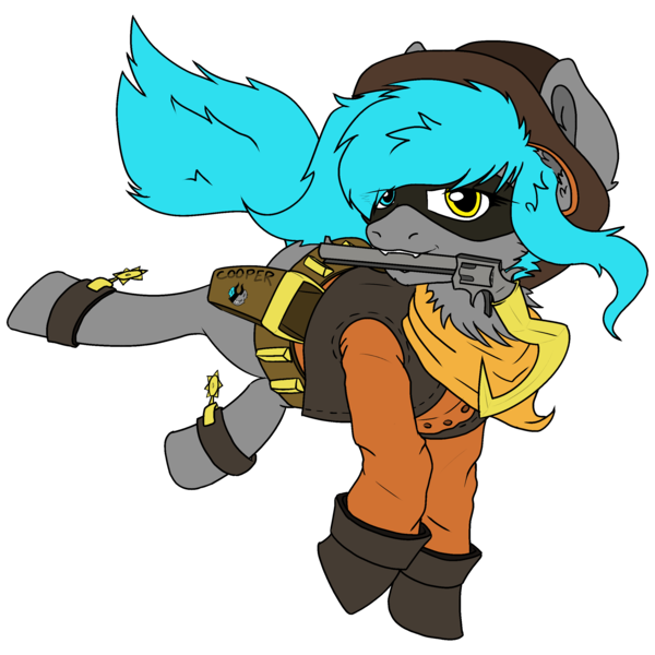 Size: 2500x2500 | Tagged: safe, artist:sorajona, derpibooru import, oc, oc:sorajona, oc:sorajona darkwing, pegasus, pony, derpibooru community collaboration, 2023 community collab, boots, chest fluff, clothes, cooper cane, cosplay, costume, cowboy, cowboy boots, cowboy hat, female, hat, heterochromia, holster, image, jumping, looking at you, mare, neckerchief, png, shoes, simple background, sly cooper, solo, tennessee kid cooper, western, wingless