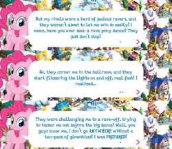 Size: 2048x1781 | Tagged: safe, derpibooru import, official, pinkie pie, earth pony, pony, dialogue, dialogue box, english, event, female, gameloft, image, mare, mobile game, my little pony: magic princess, png, solo, solo focus, speech bubble, text