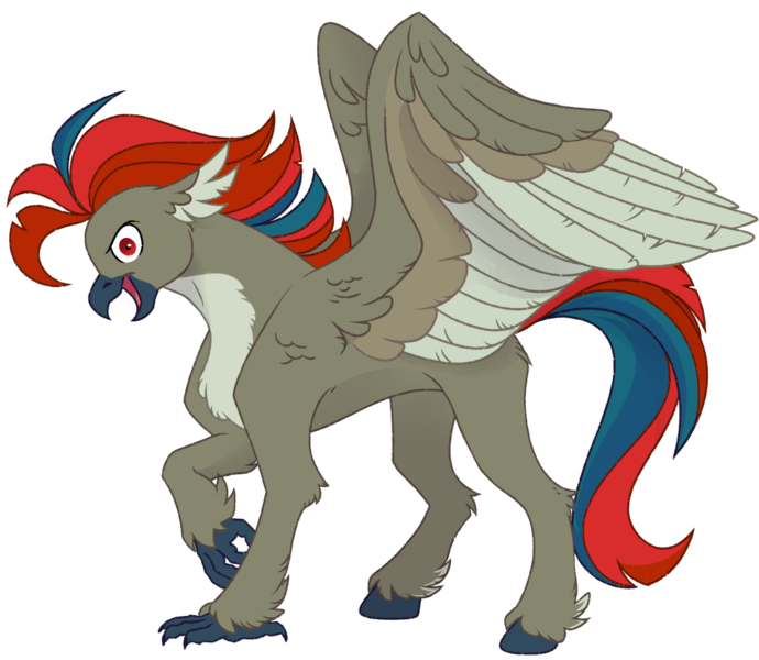 Size: 2000x1739 | Tagged: safe, artist:pigeorgien, derpibooru import, oc, oc:whiplash flashbird, unofficial characters only, classical hippogriff, hippogriff, derpibooru community collaboration, 2023 community collab, female, image, png, simple background, solo, transparent background