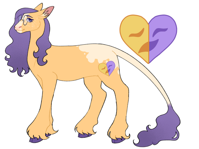 Size: 1280x960 | Tagged: safe, artist:s0ftserve, derpibooru import, oc, oc:lavender cream, earth pony, pony, coat markings, colored hooves, earth pony oc, female, glasses, image, leonine tail, magical lesbian spawn, mare, offspring, parent:applejack, parent:rarity, parents:rarijack, png, simple background, solo, trans female, transparent background, unshorn fetlocks