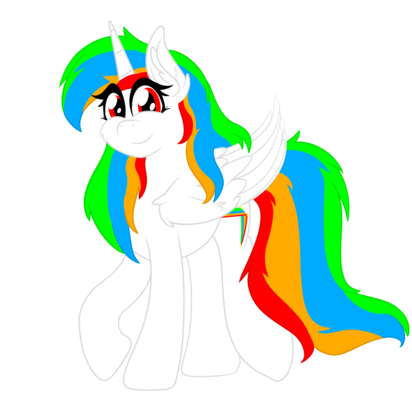 Size: 1500x1500 | Tagged: safe, artist:poncutes, derpibooru import, oc, oc:poncutes, unofficial characters only, alicorn, pony, derpibooru community collaboration, 2023 community collab, image, png, simple background, solo, transparent background