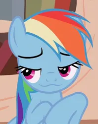 Size: 552x696 | Tagged: safe, derpibooru import, screencap, rainbow dash, pony, testing testing 1-2-3, image, jpeg, rainbow dash is best facemaker