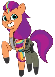 Size: 956x1333 | Tagged: safe, artist:edy_january, artist:prixy05, derpibooru import, edit, vector edit, sunny starscout, earth pony, pony, g5, my little pony: tell your tale, belt, boots, call of duty, call of duty: modern warfare 2, call of duty: warzone, clothes, combat knife, gloves, gun, handgun, image, knife, lara croft, pistol, png, shoes, simple background, solo, sr-09, tactical, tanktop, tomb raider, transparent background, usp, usp9, vector, weapon