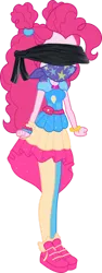 Size: 1426x3782 | Tagged: safe, artist:shootingstarsentry, derpibooru import, edit, pinkie pie, equestria girls, equestria girls series, festival filters, spoiler:eqg series (season 2), blindfold, gag, image, png