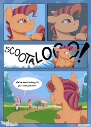 Size: 1800x2520 | Tagged: safe, artist:parrpitched, derpibooru import, apple bloom, scootaloo, sweetie belle, comic:special talent initiative, comic, image, png, redesign, reimagining