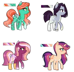 Size: 740x724 | Tagged: safe, artist:oniiponii, derpibooru import, oc, unofficial characters only, earth pony, pegasus, pony, unicorn, base used, colored wings, earth pony oc, eyelashes, female, horn, image, mare, pegasus oc, png, raised hoof, simple background, transparent background, two toned wings, unicorn oc, wings