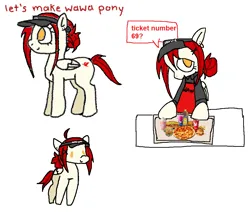 Size: 1064x904 | Tagged: safe, oc, oc:wah wah, unofficial characters only, pegasus, pony, burger, female, food, hamburger, image, mare, pizza, png, sandwich, simple background, wawa, white background