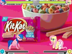 Size: 994x746 | Tagged: safe, artist:tom artista, derpibooru import, applejack, fluttershy, pinkie pie, rainbow dash, rarity, twilight sparkle, fighting is magic, cereal, chocolate, color, colored, colorful, fan game, food, image, jpeg, kit kat, mane six, new, stage