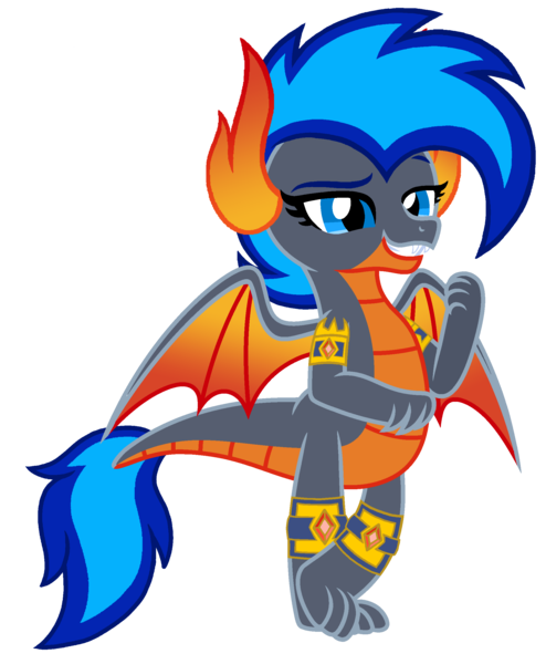 Size: 2016x2448 | Tagged: safe, artist:motownwarrior01, derpibooru import, oc, oc:azure, unofficial characters only, dragon, claws, clone, cute, dragon oc, dragoness, female, horns, image, jewelry, non-pony oc, png, simple background, smiling, solo, spread wings, transparent background, wings