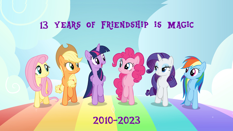 Size: 1600x900 | Tagged: safe, artist:mlpfan3991, derpibooru import, edit, edited screencap, screencap, applejack, fluttershy, pinkie pie, rainbow dash, rarity, twilight sparkle, twilight sparkle (alicorn), alicorn, earth pony, pegasus, pony, unicorn, all bottled up, best friends until the end of time, female, image, jpeg, mane six, mare, mlp fim's thirteenth anniversary, rainbow