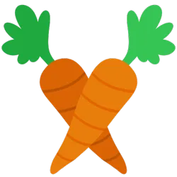 Size: 500x500 | Tagged: safe, artist:missmagicalgirl, derpibooru import, oc, oc:carrot puff, unofficial characters only, carrot, cutie mark, cutie mark only, food, image, no pony, png, simple background, solo, transparent background