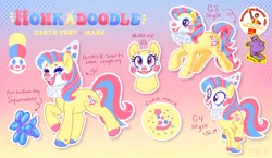 Size: 1918x1114 | Tagged: safe, artist:y2kitty, derpibooru import, oc, oc:honkadoodle, earth pony, pony, g3, clown, female, g4, g4 to g3, generation leap, image, mare, png, solo