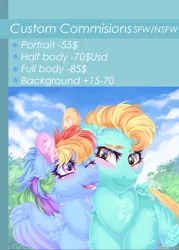 Size: 1500x2100 | Tagged: safe, artist:roselord, derpibooru import, oc, unofficial characters only, earth pony, pegasus, pony, unicorn, advertisement, chest fluff, commission, commission info, commission open, commissions open, ear fluff, image, png, solo, ych result, your character here