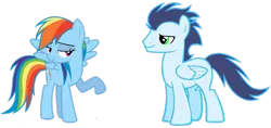 Size: 1523x720 | Tagged: safe, derpibooru import, rainbow dash, soarin', pegasus, pony, female, image, male, mare, png, shipping, simple background, soarindash, stallion, straight, transparent background, vector