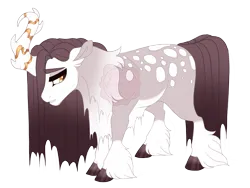 Size: 3600x2700 | Tagged: safe, artist:gigason, derpibooru import, oc, oc:north, pony, curved horn, female, horn, image, mare, png, simple background, solo, transparent background