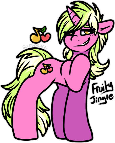 Size: 1345x1679 | Tagged: safe, artist:sexygoatgod, derpibooru import, oc, pony, adoptable, female, image, magical lesbian spawn, offspring, parent:cherry berry, parent:lyra heartstrings, png, simple background, solo, transparent background