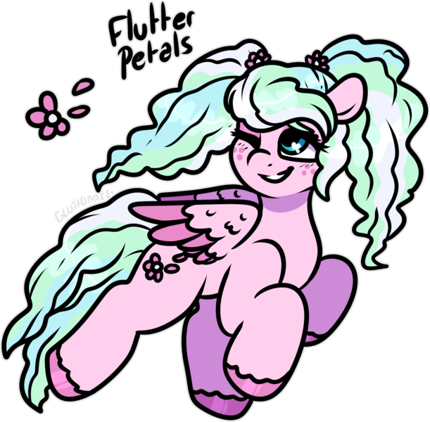 Size: 1710x1680 | Tagged: safe, artist:sexygoatgod, derpibooru import, oc, pegasus, pony, adoptable, female, image, magical lesbian spawn, offspring, parent:petunia petals, parent:vapor trail, png, simple background, solo, transparent background