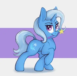 Size: 1258x1232 | Tagged: safe, artist:terra0940, derpibooru import, trixie, pony, unicorn, derpibooru exclusive, female, image, looking at you, mare, png, simple background, solo, wand