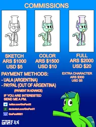 Size: 2000x2634 | Tagged: safe, artist:gradiusfanatic, derpibooru import, oc, oc:alan, oc:alex, unofficial characters only, dragon, unicorn, advertisement, announcement, commission, commission info, gradient background, image, male, png, sheet