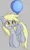 Size: 780x1312 | Tagged: safe, artist:mushy, derpibooru import, derpy hooves, pegasus, pony, balloon, cute, derpabetes, female, floating, gray background, image, jpeg, mare, simple background, solo