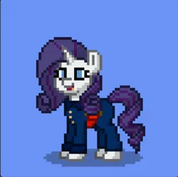 Size: 736x732 | Tagged: safe, derpibooru import, rarity, pony, unicorn, pony town, charlie and the chocolate factory, i have no idea what i'm doing, image, imminent inflation, moments before disaster, png, violet beauregarde, willy wonka and the chocolate factory
