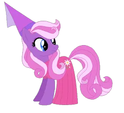 Size: 556x508 | Tagged: safe, artist:selenaede, artist:user15432, derpibooru import, daisy dreams, earth pony, pony, base used, clothes, costume, crown, dress, gown, halloween, halloween costume, holiday, image, jewelry, pink dress, png, princess, princess costume, princess outfit, regalia, simple background, smiling, transparent background