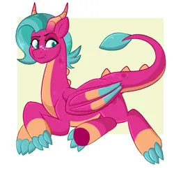 Size: 694x680 | Tagged: safe, artist:lulubell, derpibooru import, dragon, g5, my little pony: tell your tale, spoiler:g5, blaize skysong, image, lavarynth, png, solo