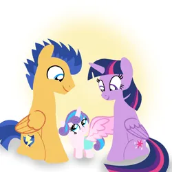 Size: 1400x1400 | Tagged: safe, artist:mlplary6, derpibooru import, flash sentry, princess flurry heart, twilight sparkle, twilight sparkle (alicorn), alicorn, pegasus, pony, aunt and niece, auntie twilight, baby, baby pony, boyfriend and girlfriend, female, filly, flashlight, foal, image, looking at each other, looking at someone, male, mare, png, shipping, sitting, smiling, smiling at each other, stallion, straight, uncle and niece, uncle flash