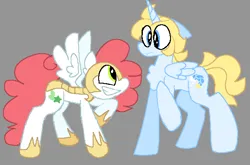 Size: 588x387 | Tagged: safe, artist:stilbie, derpibooru import, ponified, alicorn, pegasus, pony, charles calvin, crossover, duo, henry stickmin, henry stickmin collection, image, male, png, royal guard, smiling, stallion, sven svensson, the henry stickmin collection