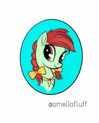Size: 1024x1280 | Tagged: safe, derpibooru import, candy apples, pony, apple family member, female, image, jpeg, mare, smiling, solo