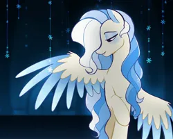 Size: 2500x2003 | Tagged: safe, alternate version, artist:syrupyyy, derpibooru import, oc, oc:florid frost, unofficial characters only, pegasus, pony, eyeshadow, high res, image, jpeg, makeup, male, no dialogue, one wing out, stallion, wings