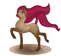 Size: 2896x2648 | Tagged: safe, artist:loopina, derpibooru import, oc, oc:strawberry sand, unofficial characters only, pony, saddle arabian, female, image, mare, png, poctober, posing for photo, simple background, solo, transparent background