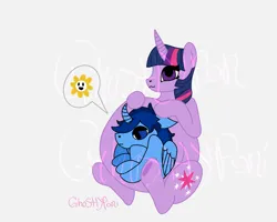 Size: 1312x1048 | Tagged: safe, derpibooru import, twilight sparkle, twilight sparkle (alicorn), oc, oc:blue thunder, alicorn, image, png, thundersparkle, vore