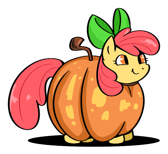 Size: 588x540 | Tagged: safe, artist:cookieboy011, derpibooru import, apple bloom, earth pony, pony, cute, female, filly, foal, halloween, holiday, image, png, pumpkin, simple background, solo, transparent background