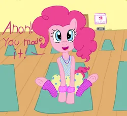 Size: 2000x1822 | Tagged: safe, artist:notawriteranon, derpibooru import, pinkie pie, pony, dialogue, image, pinktober, png