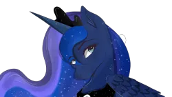 Size: 1920x1080 | Tagged: safe, artist:_.sleepytea, artist:autumnhourr, derpibooru import, princess luna, alicorn, pony, bust, female, image, mare, png, simple background, solo, transparent background, vulgar description